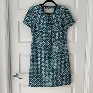 J Crew 100% silk silk dress celtic print